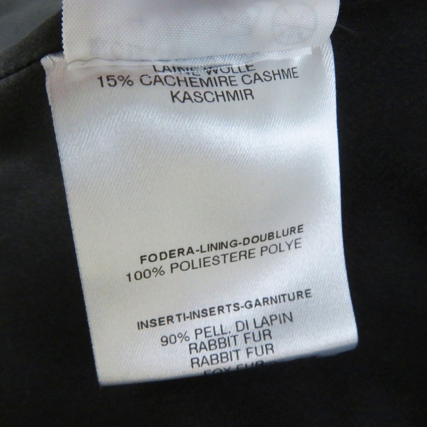FENDI coat FF5183 wool black 42