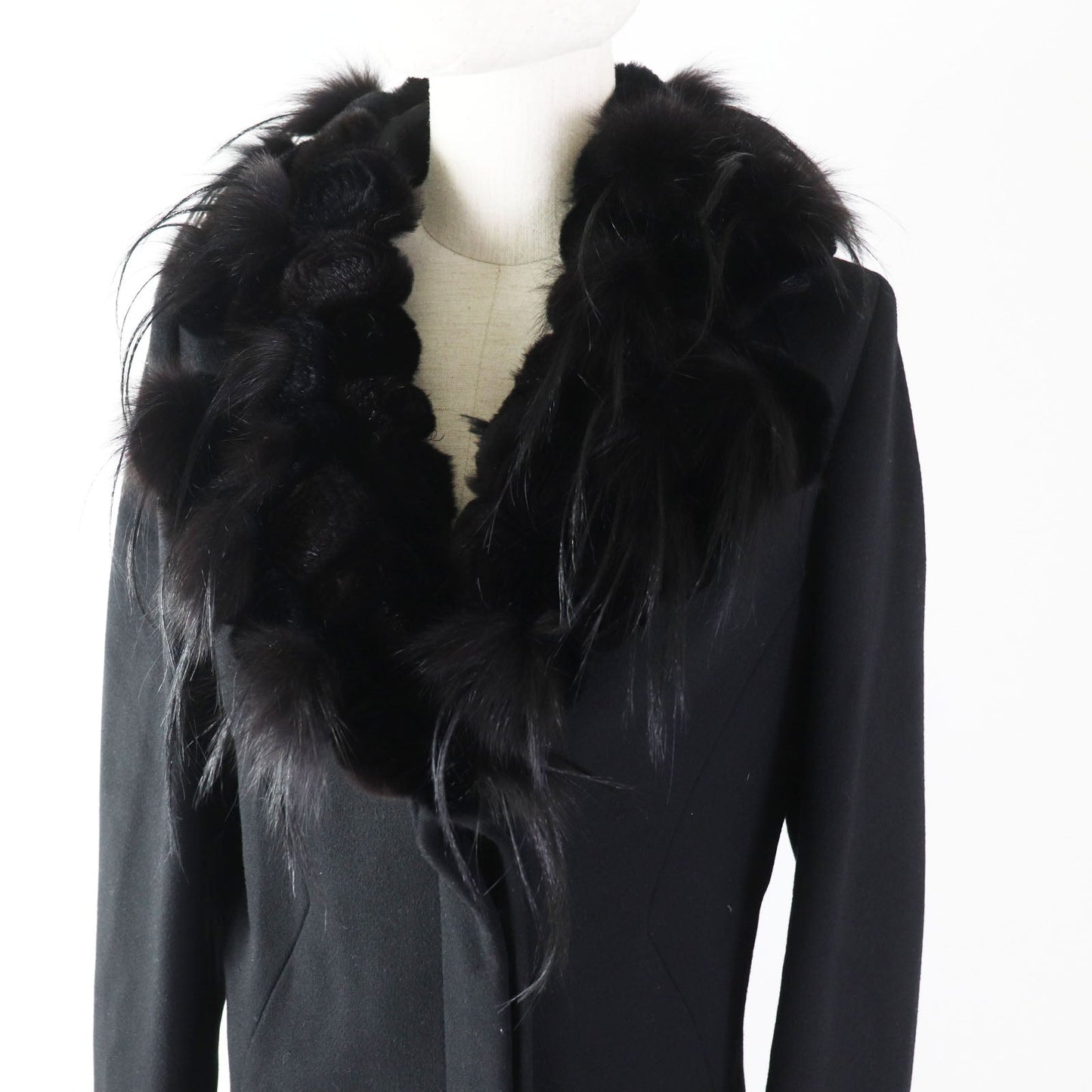 FENDI coat FF5183 wool black 42