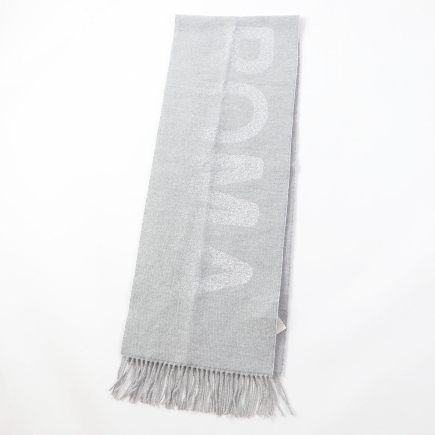 FENDI Scarf Main: 60% wool, 23% cashmere, 13% rayon, 4% metal fiber Light Gray Silver FXT485 AROQ TU Women Used