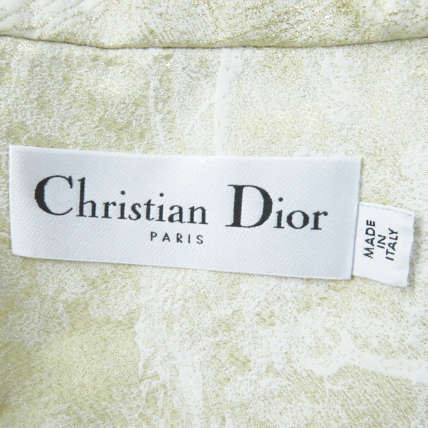 Christian Dior Nylon jacket 217C31A2985 polyester light beige gold Toile de Jouy Windbreaker S