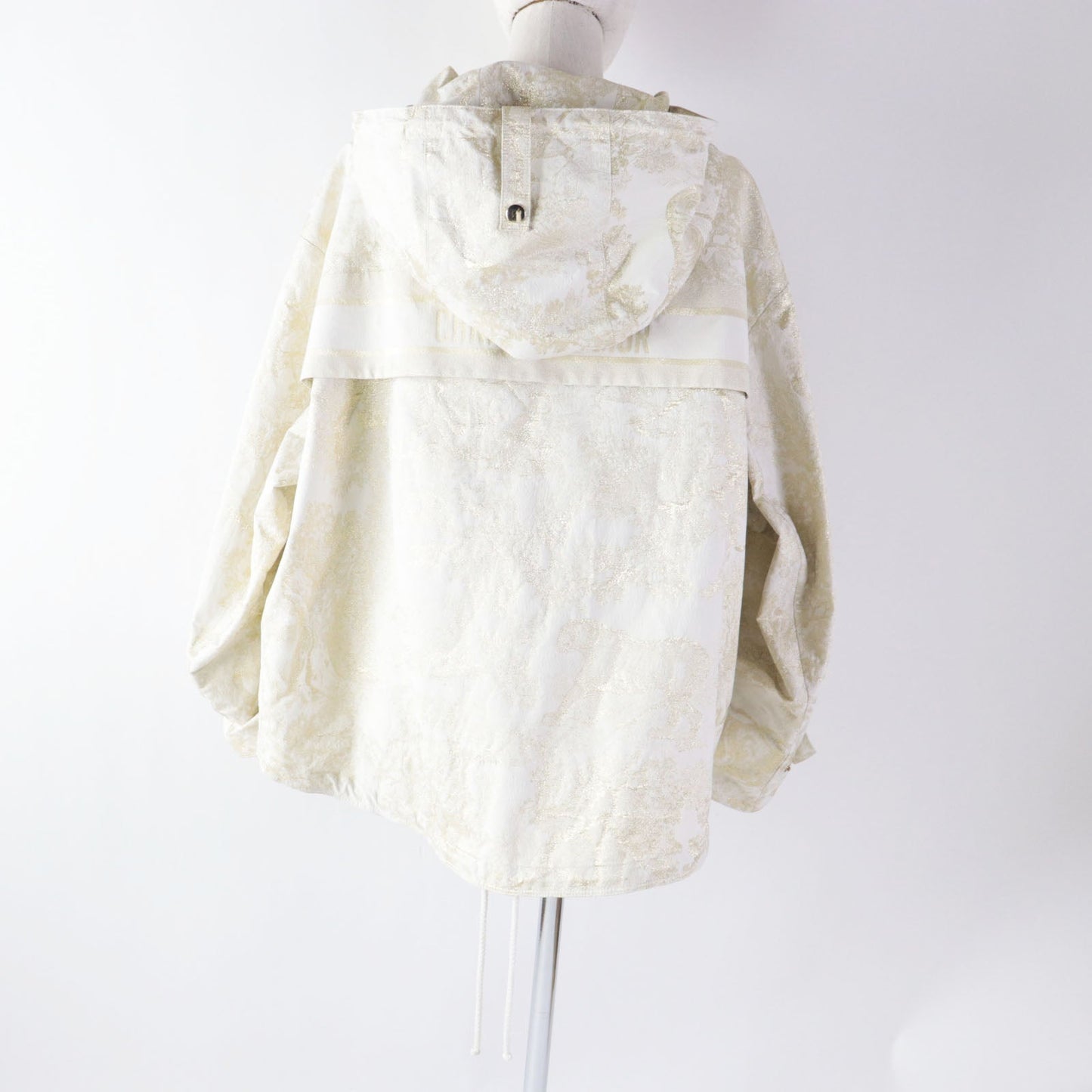 Christian Dior Nylon jacket 217C31A2985 polyester light beige gold Toile de Jouy Windbreaker S