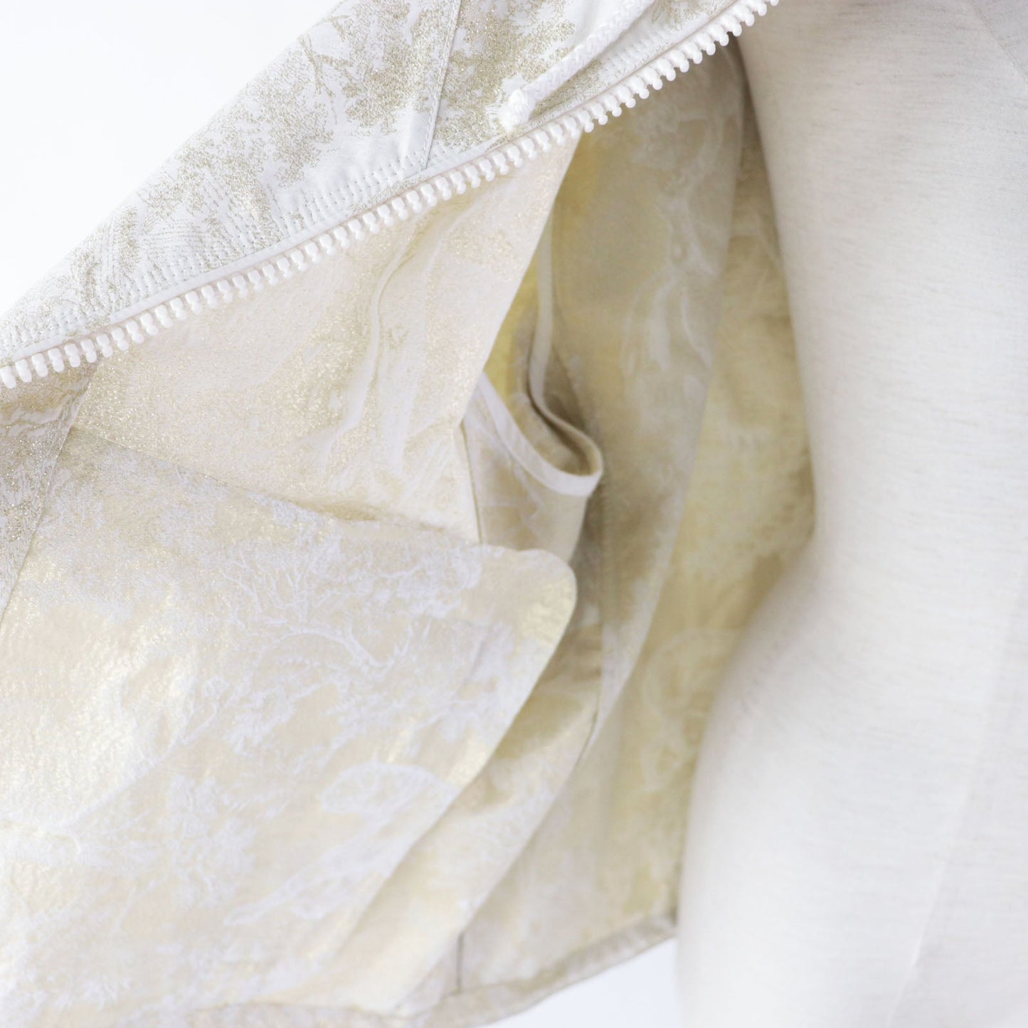 Christian Dior Nylon jacket 217C31A2985 polyester light beige gold Toile de Jouy Windbreaker S