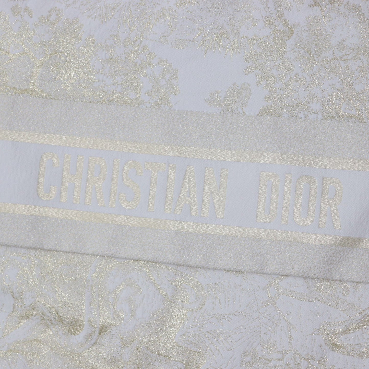 Christian Dior Nylon jacket 217C31A2985 polyester light beige gold Toile de Jouy Windbreaker S