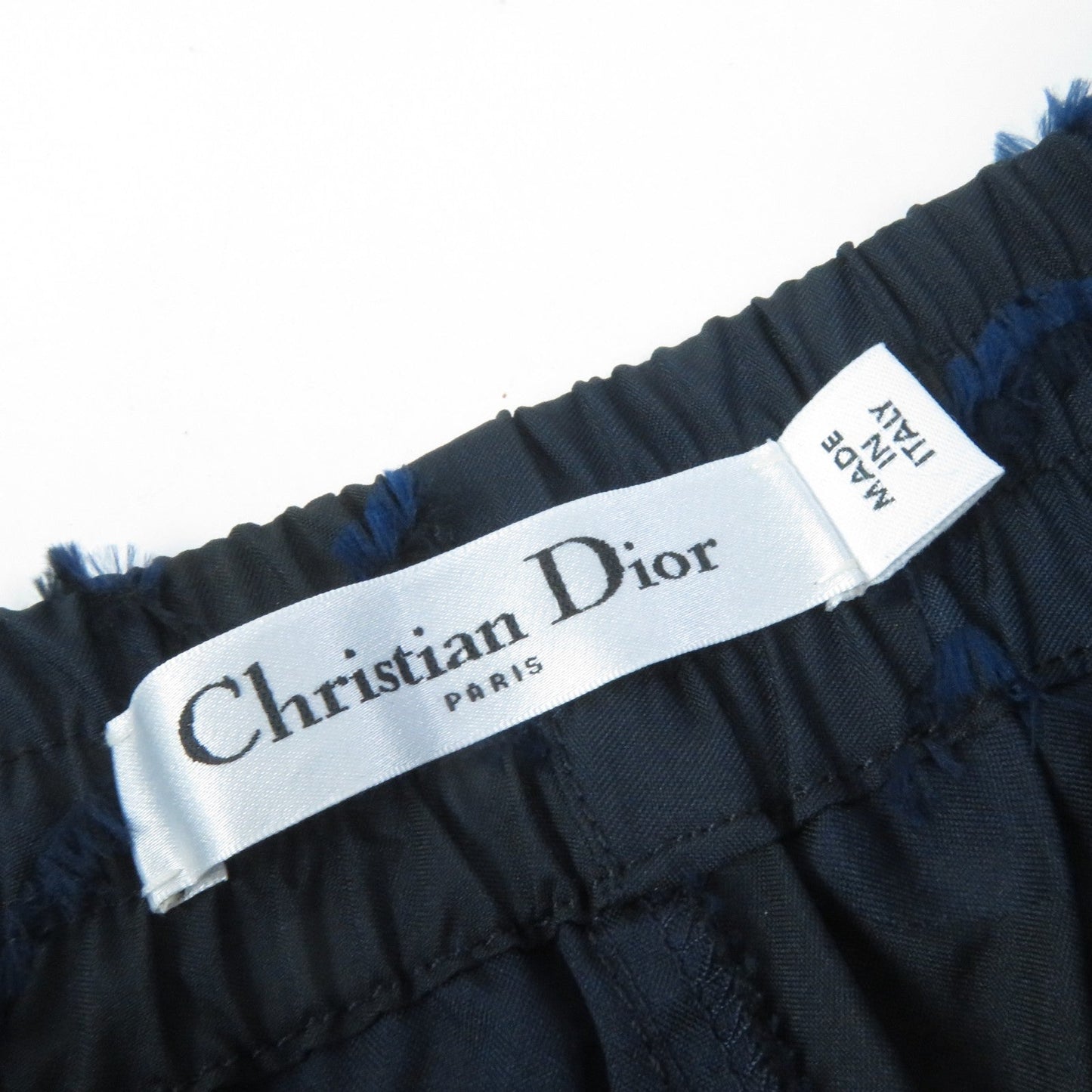 Christian Dior Pants 017A08A2960 polyester Black navy 40