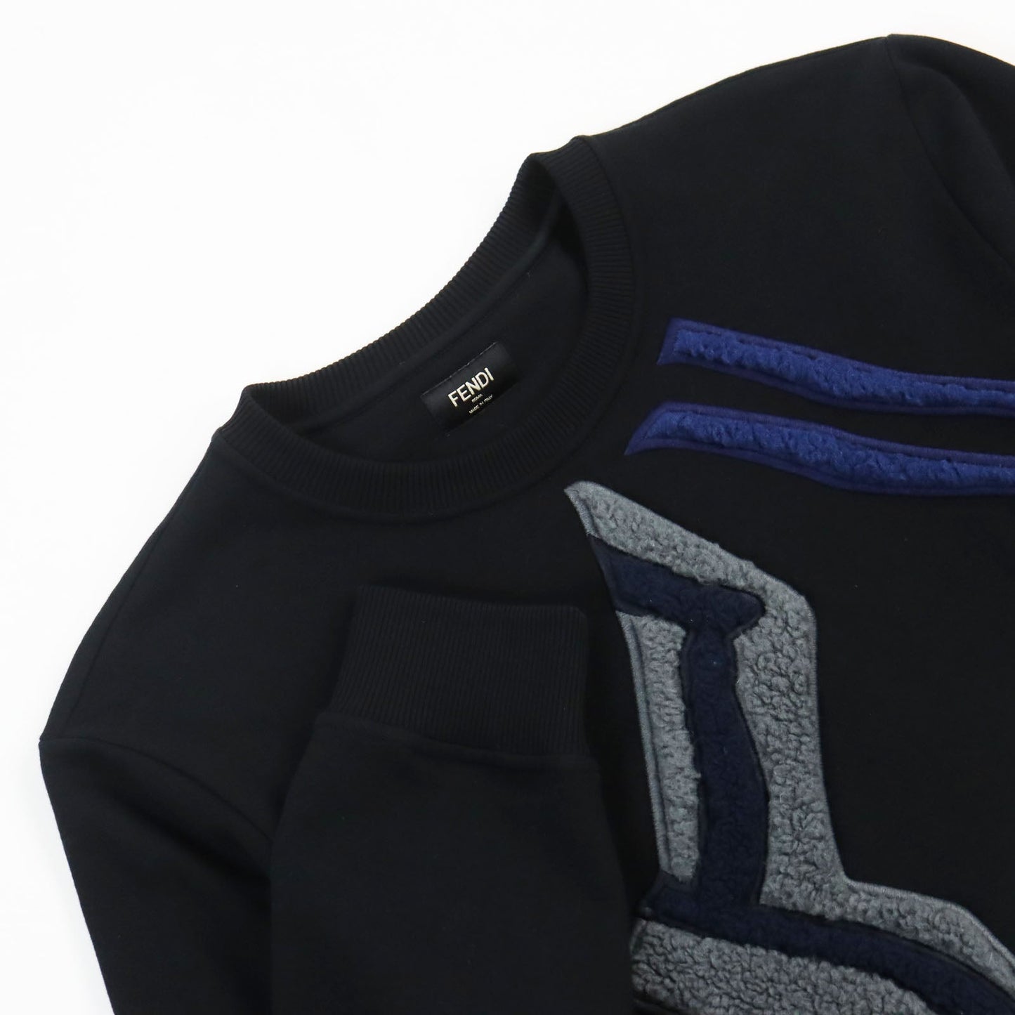 FENDI sweat FY0178 cotton black M