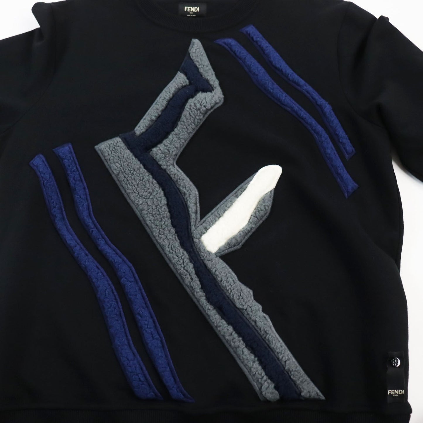 FENDI sweat FY0178 cotton black M