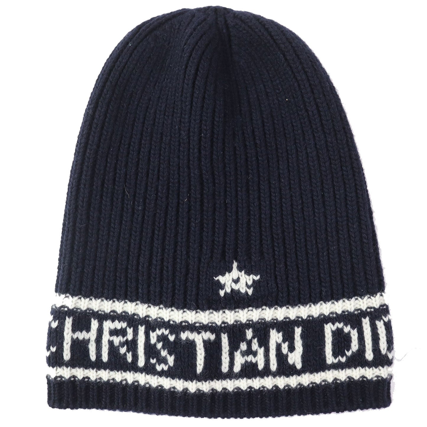 Christian Dior Knit cap 31NOE714IXGH wool Navy white