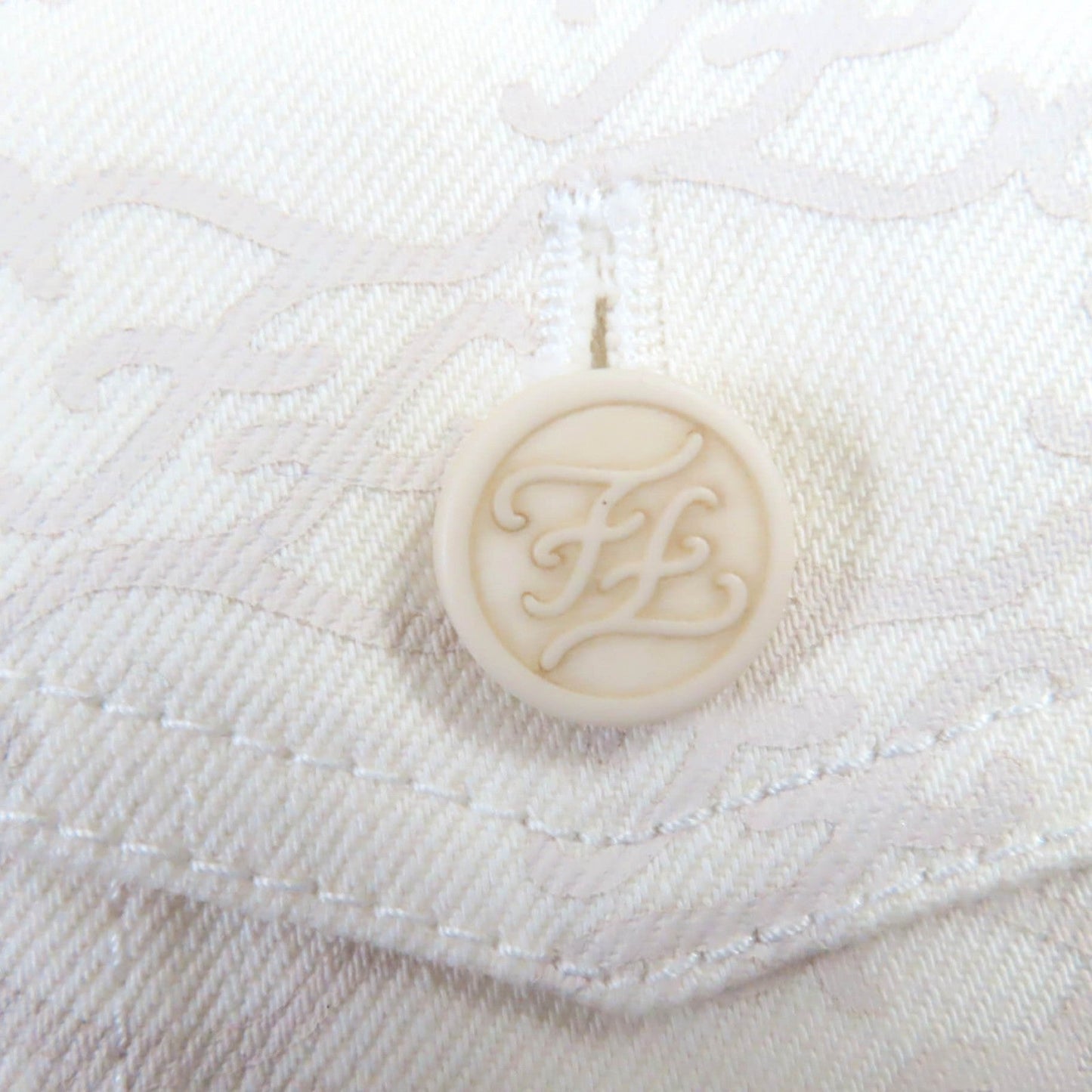 FENDI Denim Jacket FLF655 cotton Ivory beige 36
