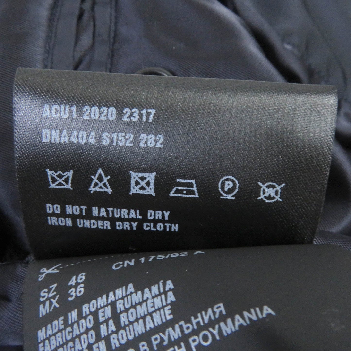 PRADA Blouson DNA404 Outer: 100% polyamide (nylon), Lining: 100% rayon Navy mens 46 Used