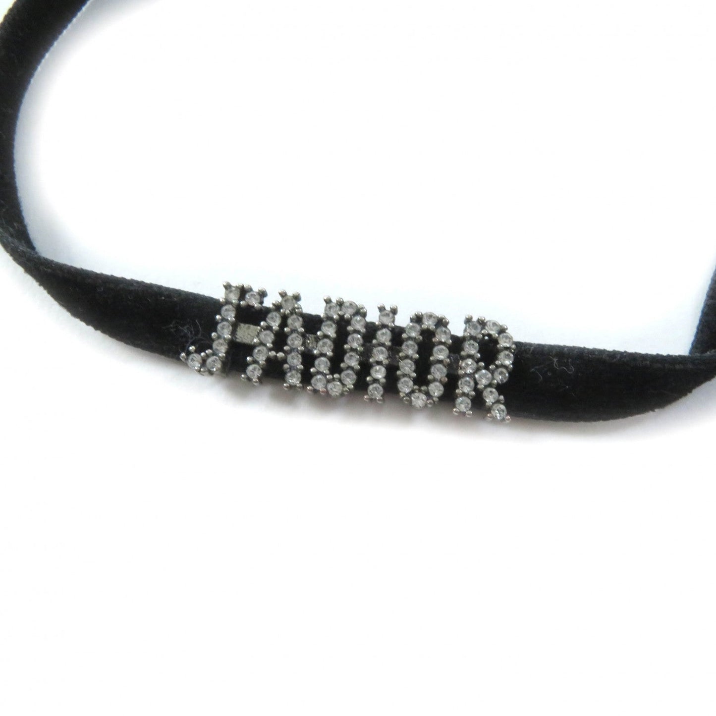 Christian Dior choker ー Black Silver