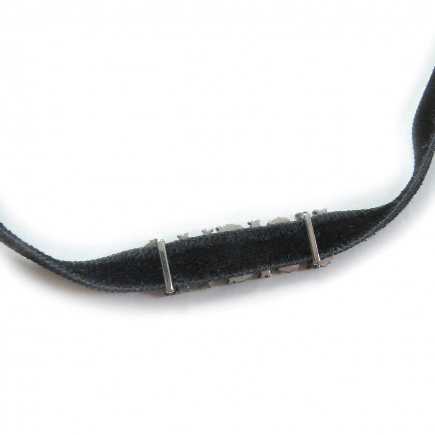 Christian Dior choker ー Black Silver