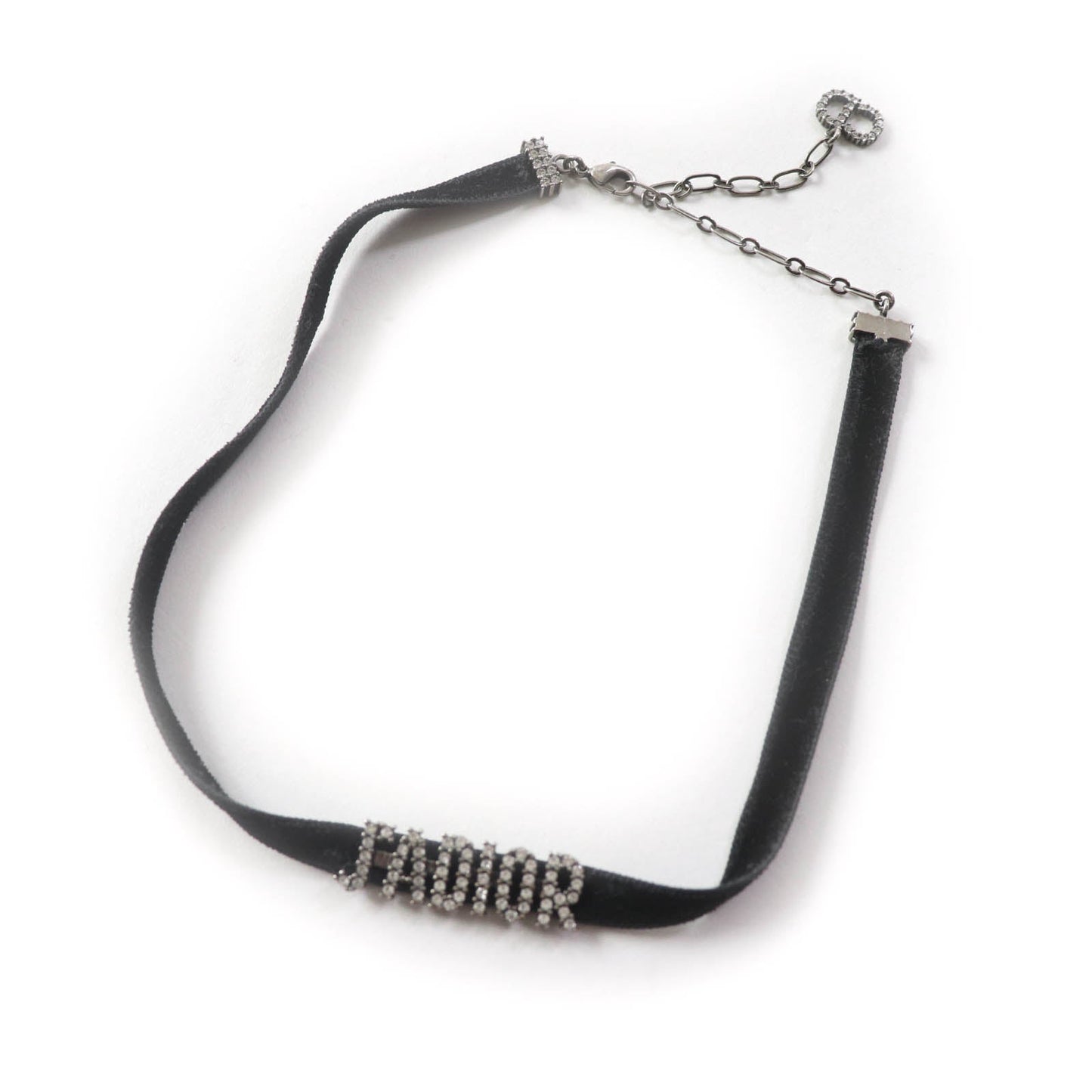 Christian Dior choker ー Black Silver