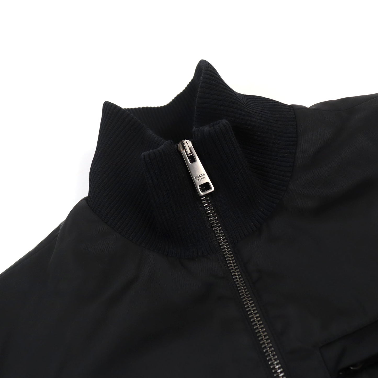 PRADA Track jacket SGB936 polyamide (nylon) Black type 40