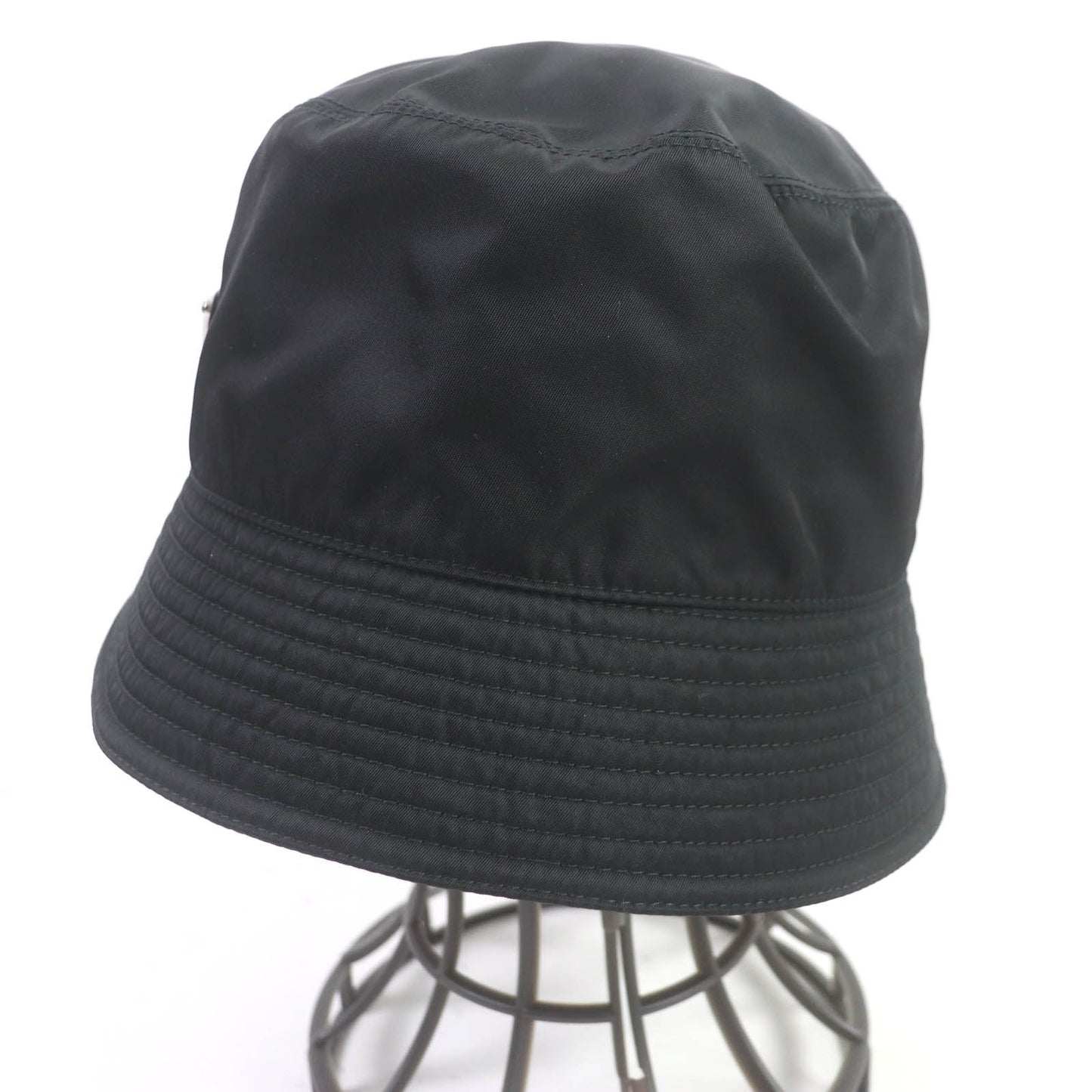 PRADA hat 2HC137 recycled polyamide black L