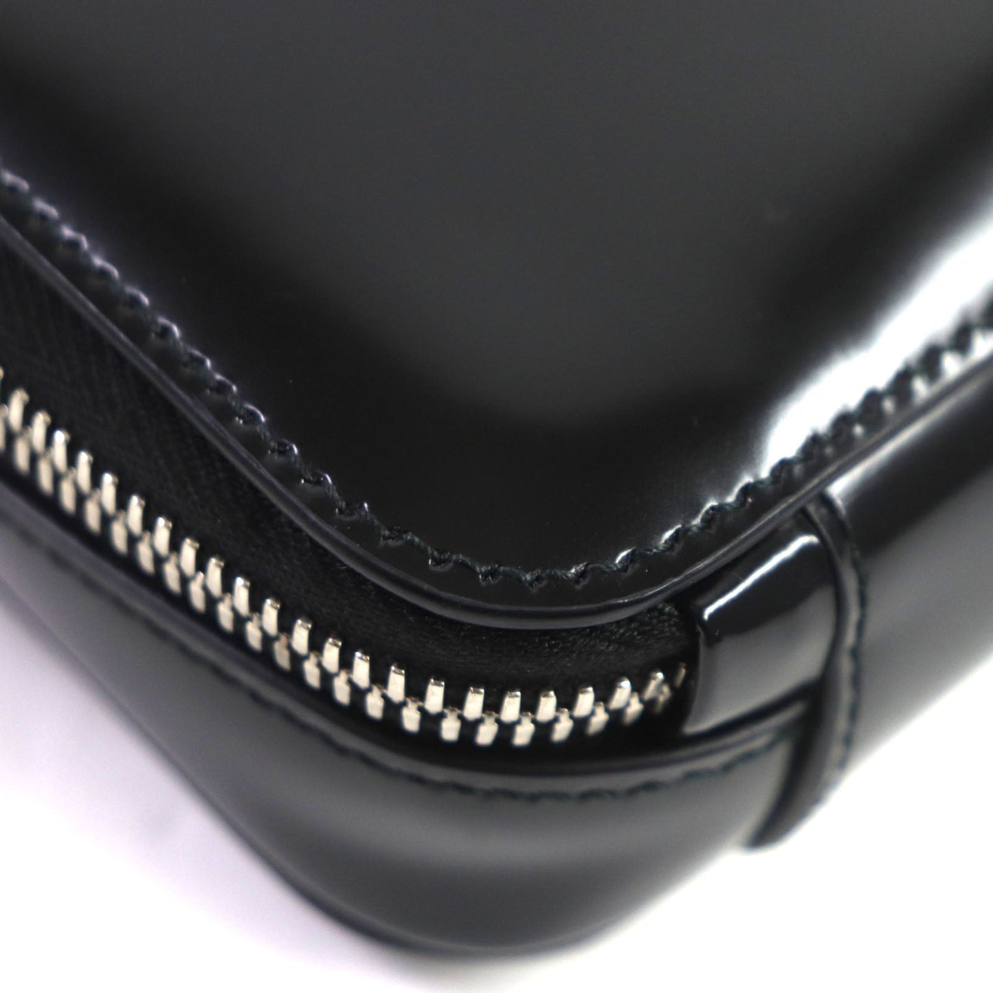 PRADA Shoulder Bag 2VH173 Brushed leather black Brick