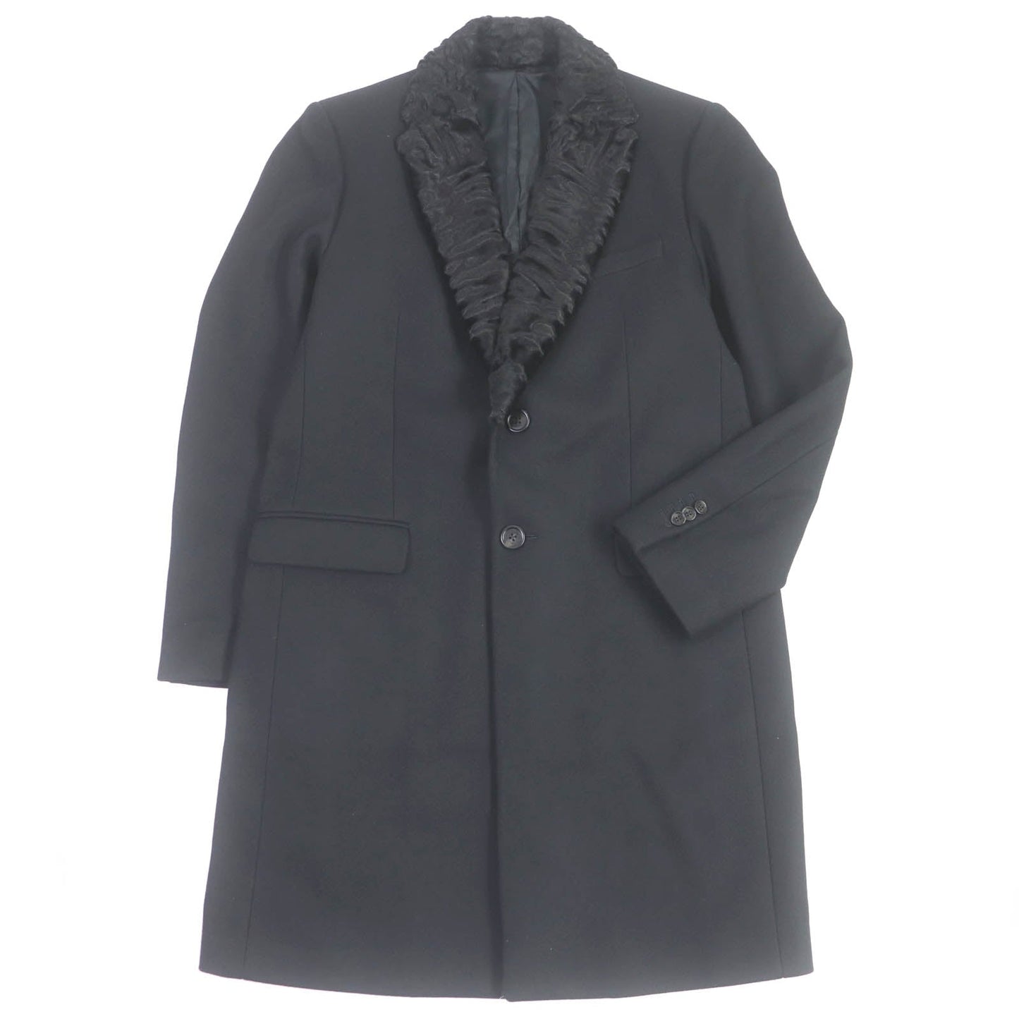 FENDI Chester coat FF01073YN wool black 52