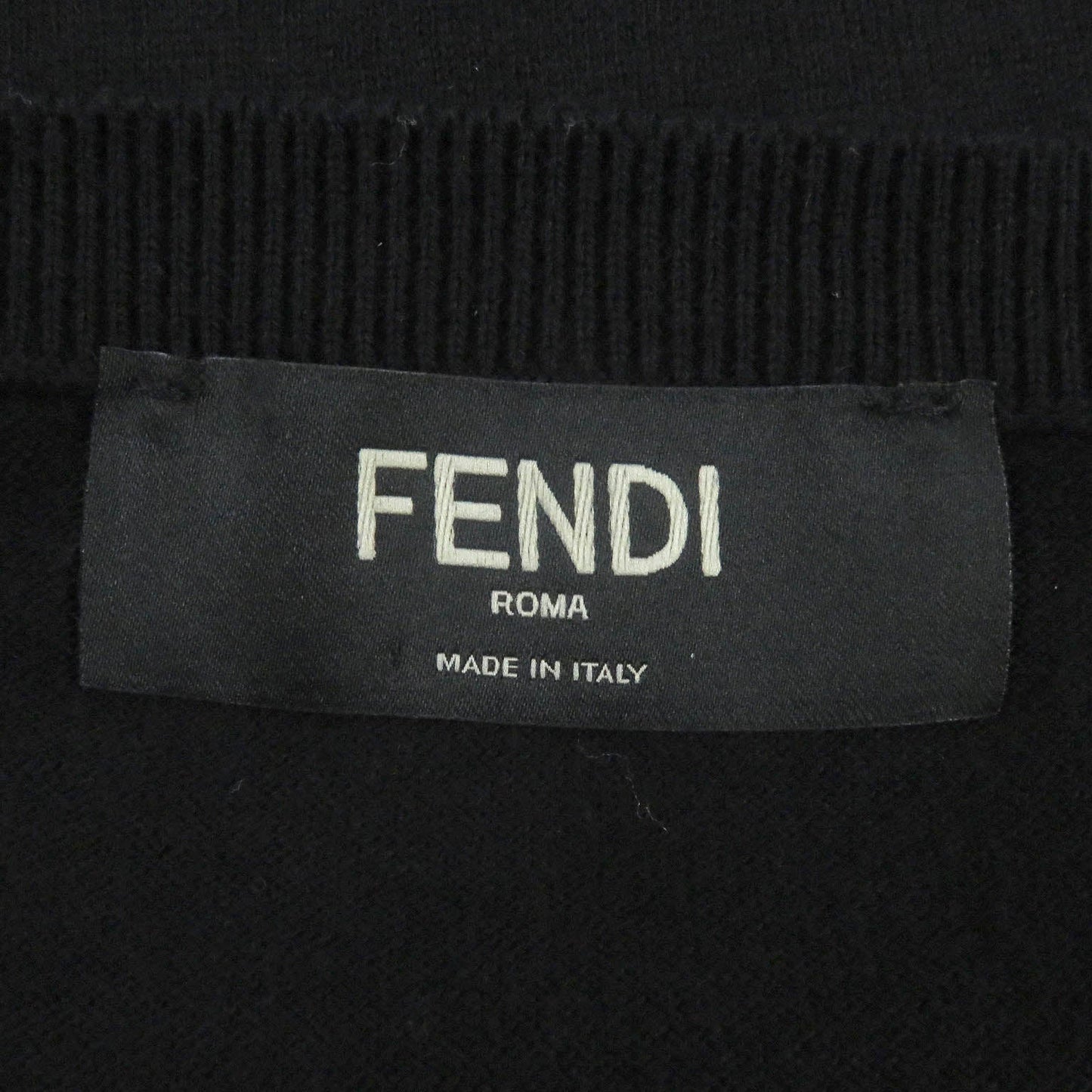 FENDI knit FZZ284 cotton black 46