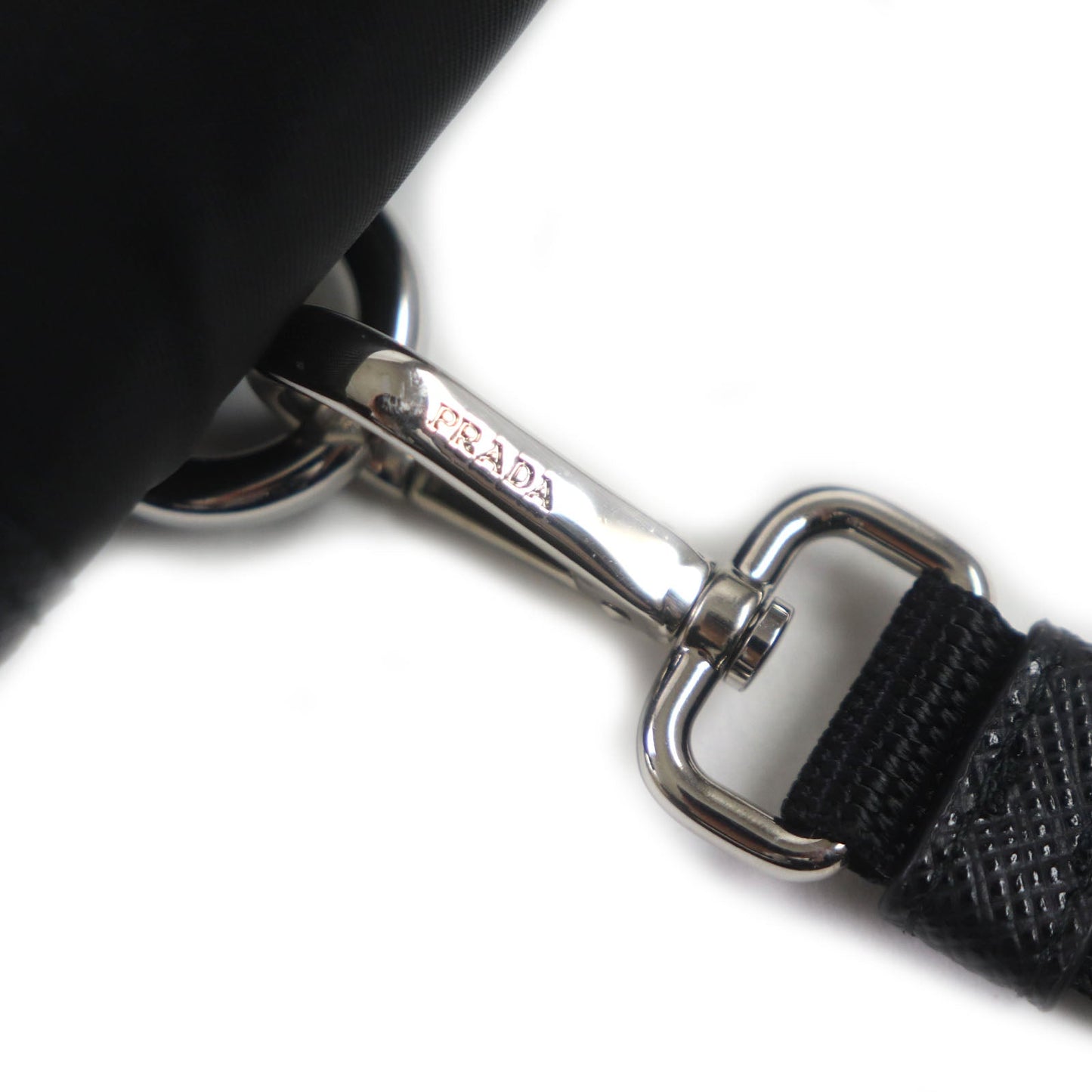 PRADA Shoulder Bag 2ZH109 Nylon saffiano leather black