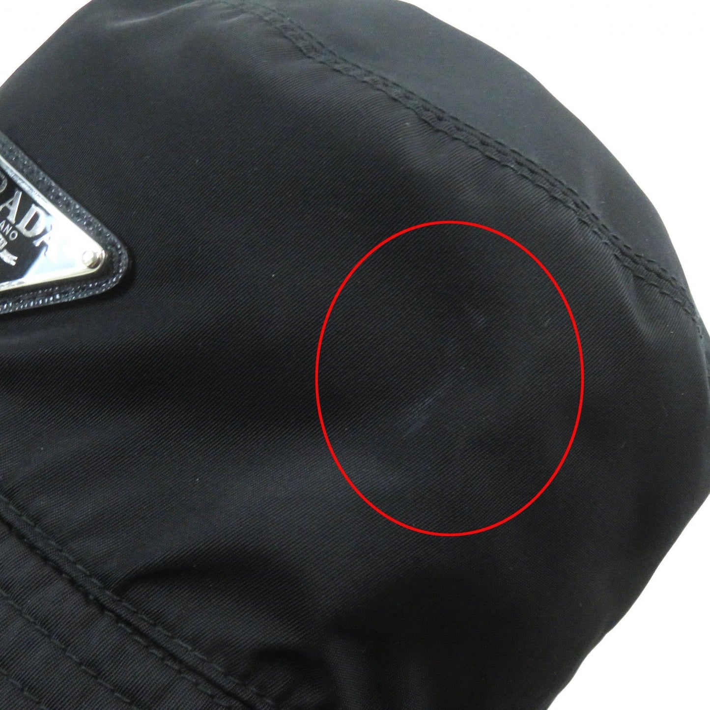 PRADA hat 2HC137 recycled polyamide black