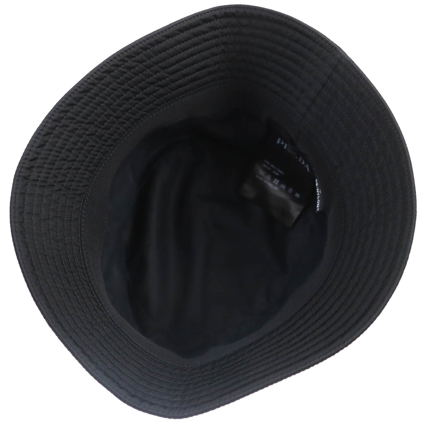 PRADA hat 2HC137 recycled polyamide black