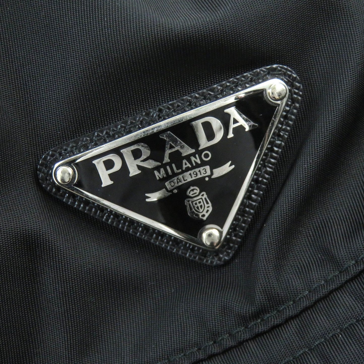 PRADA hat 2HC137 recycled polyamide black