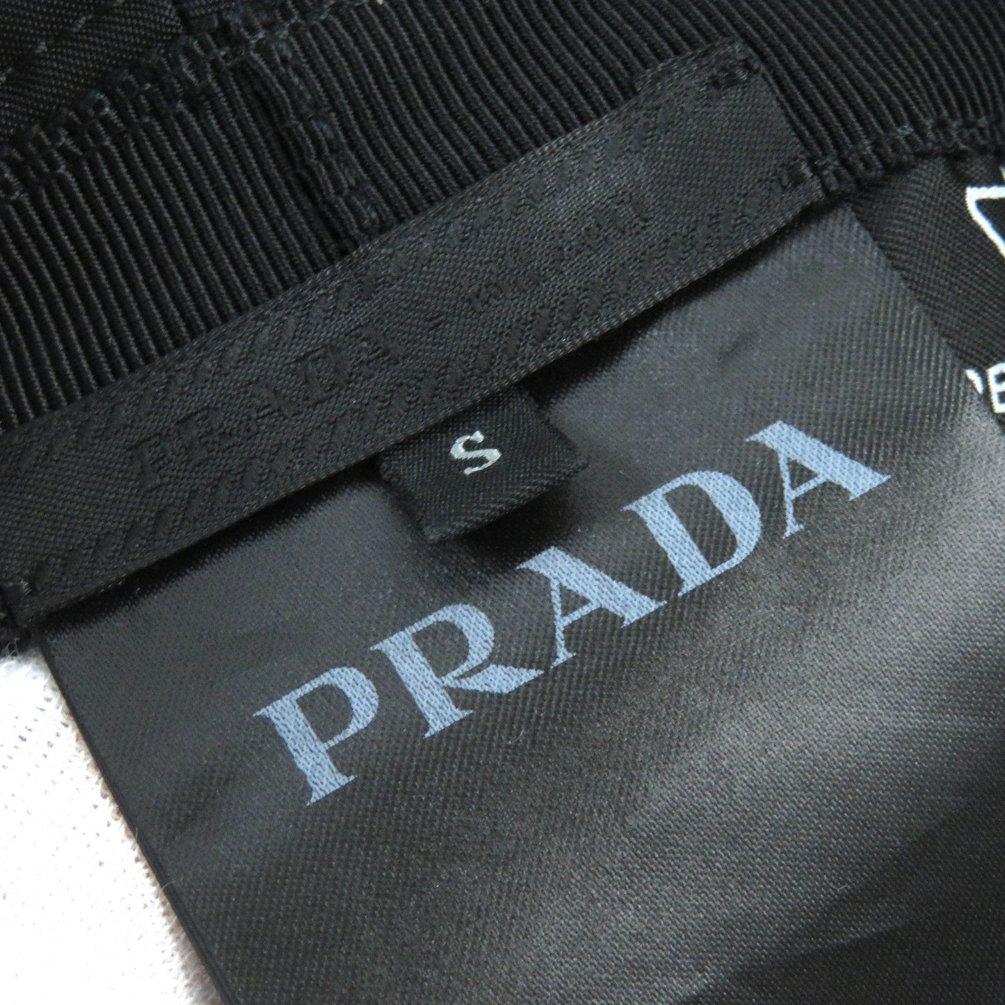 PRADA hat 2HC137 recycled polyamide black