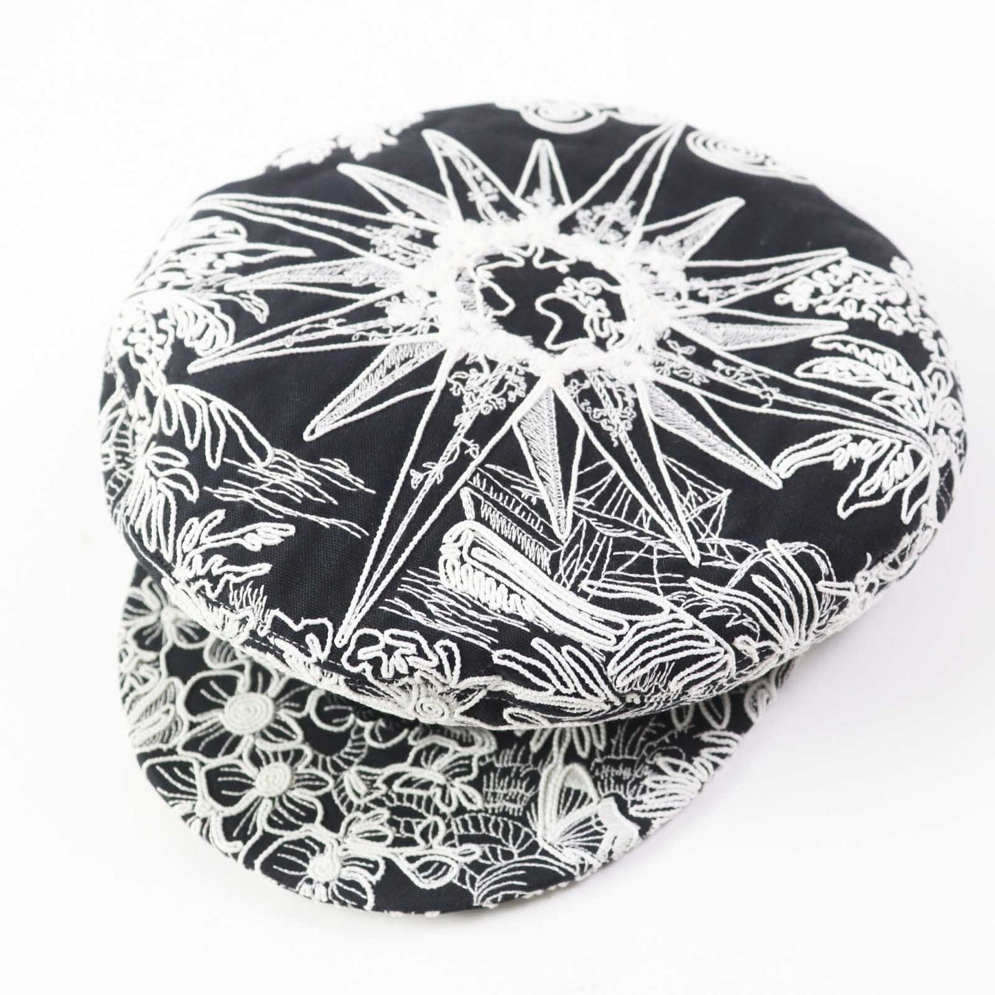 Christian Dior Casquette 31REV920X131 cotton Black White 58
