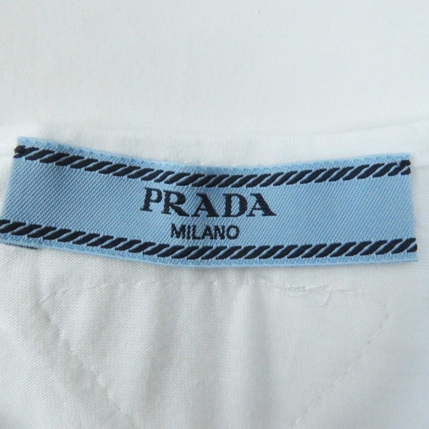 PRADA Tank top P29980 cotton Black White 36