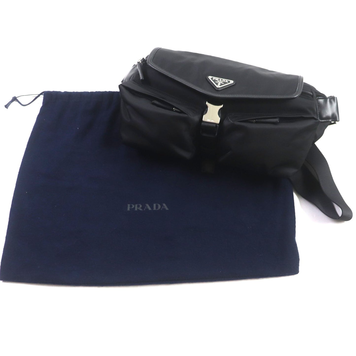 PRADA Sling bag 2VH174 Nylon black