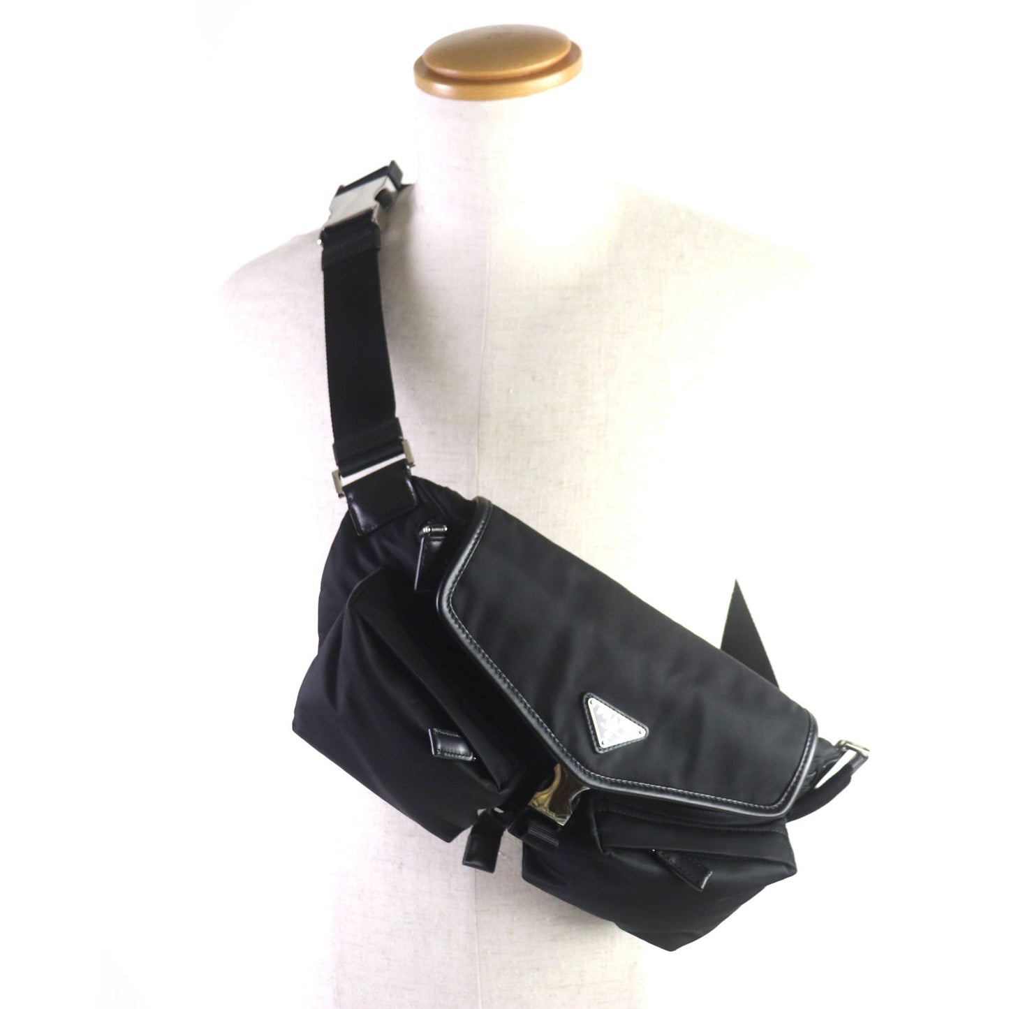 PRADA Sling bag 2VH174 Nylon black