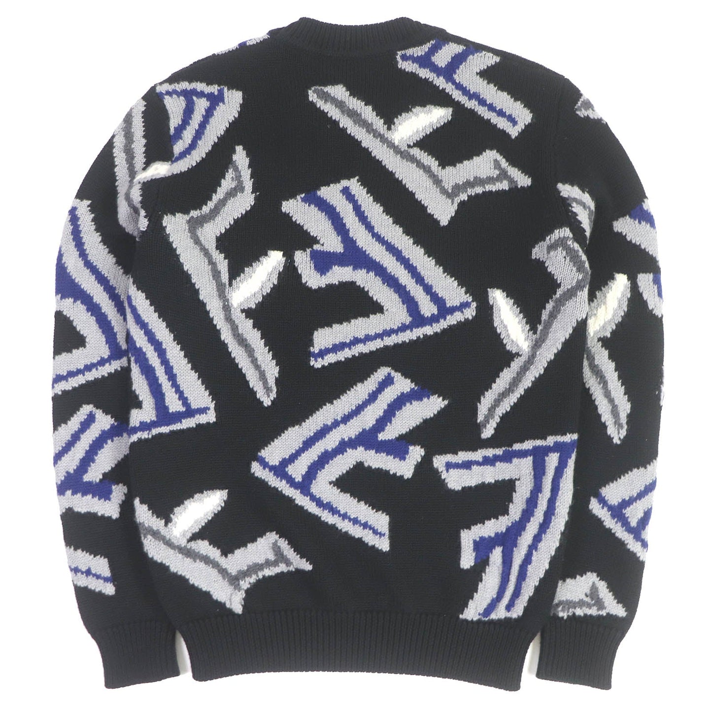 FENDI sweater FZX013 Virgin wool black 44