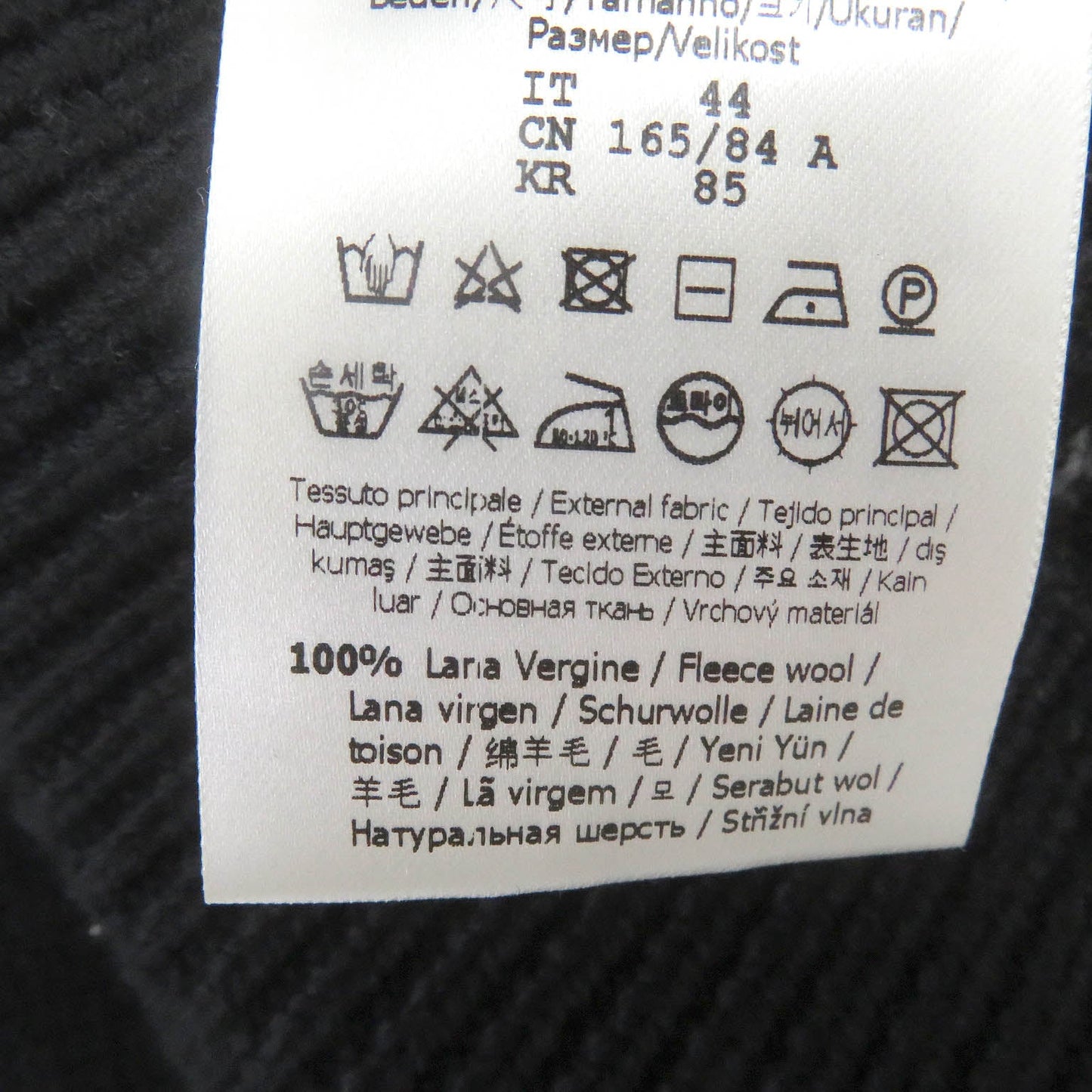 FENDI sweater FZX013 Virgin wool black 44