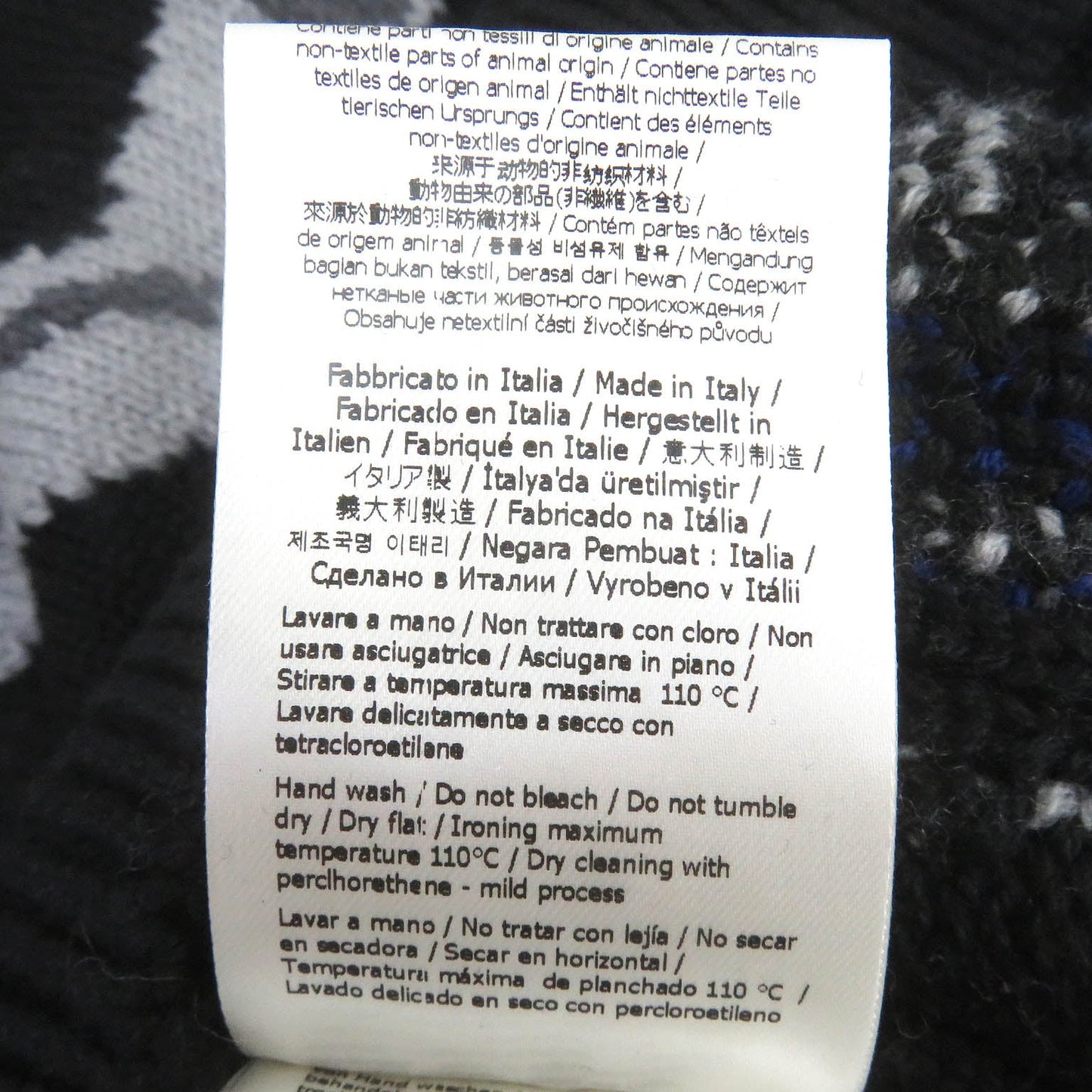 FENDI sweater FZX013 Virgin wool black 44