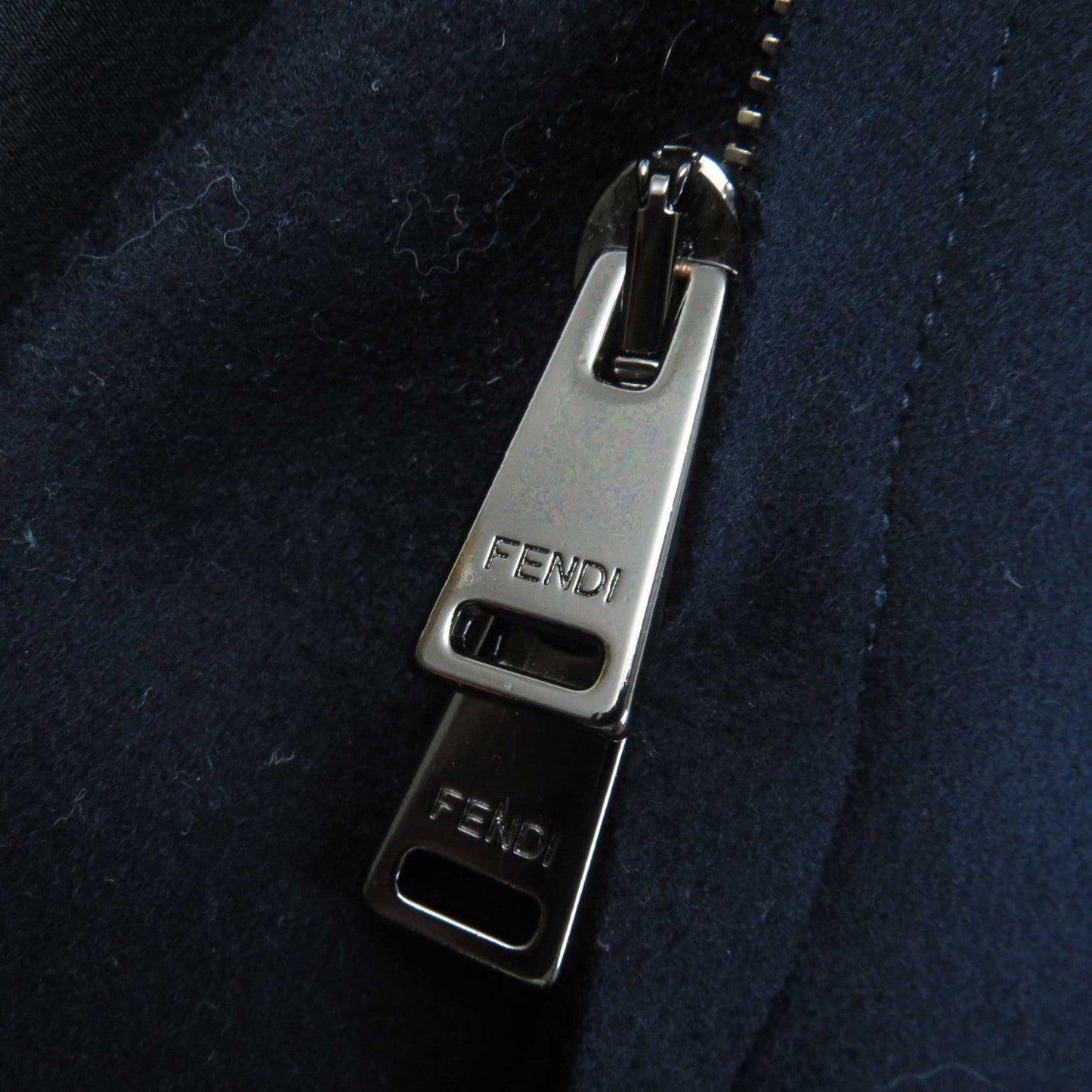 FENDI coat FF8246 wool Navy 42
