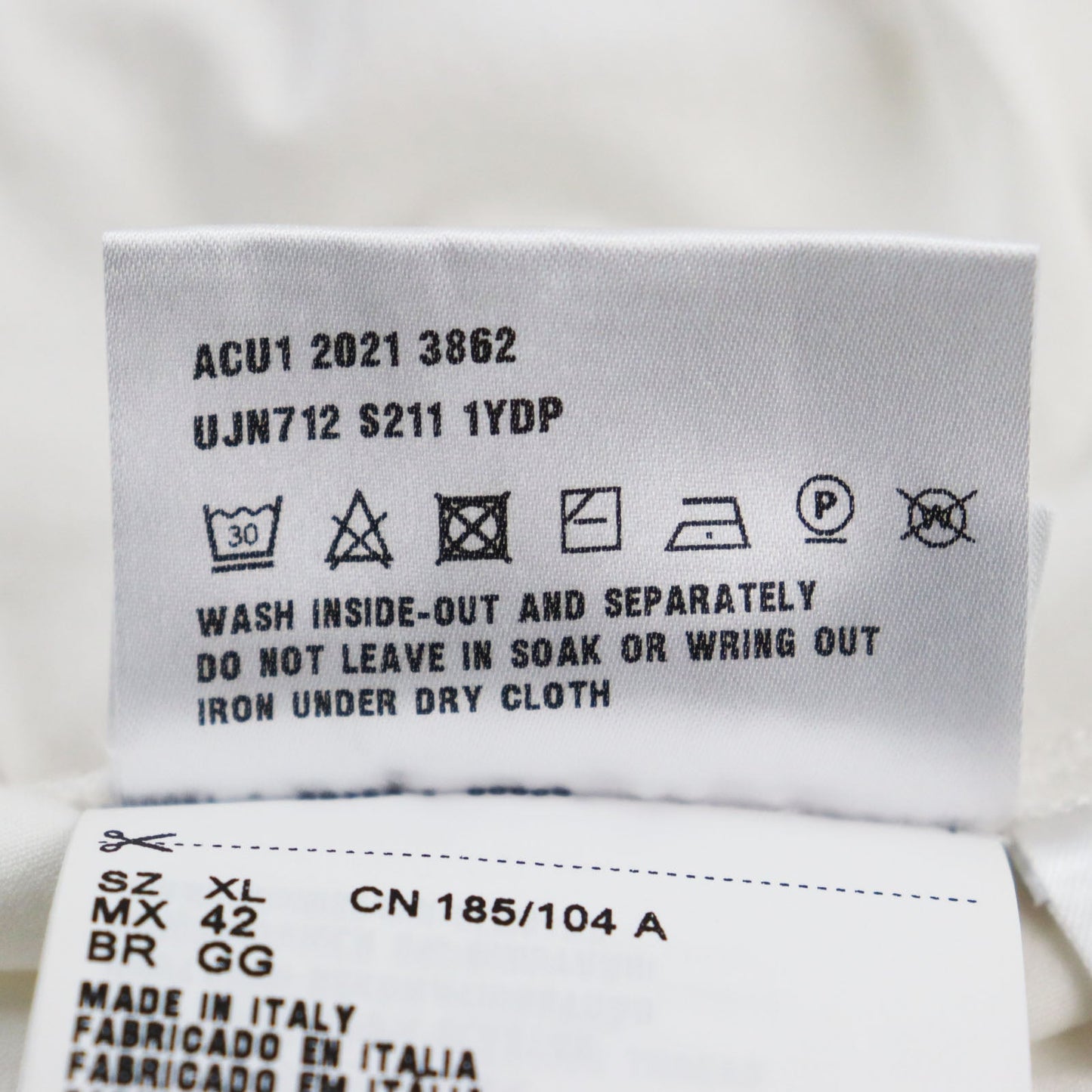 PRADA Short sleeve T-shirt UJN712 cotton white XL