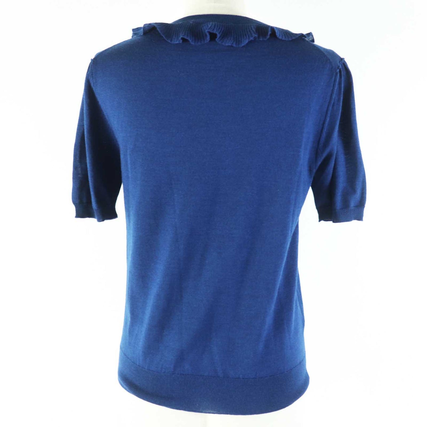 PRADA Short sleeve knit P24I0F wool blue 40