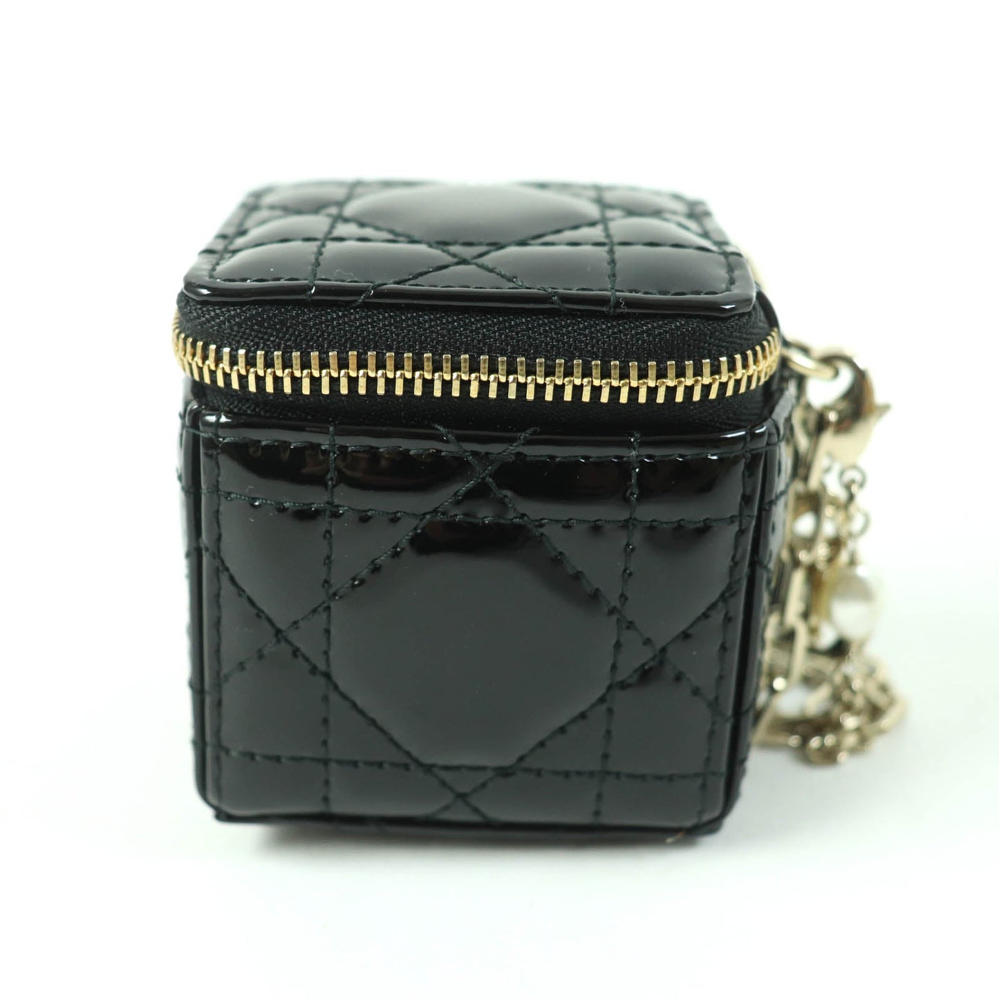 Christian Dior Pouch S0976OVRB Patent leather black LADY DIOR