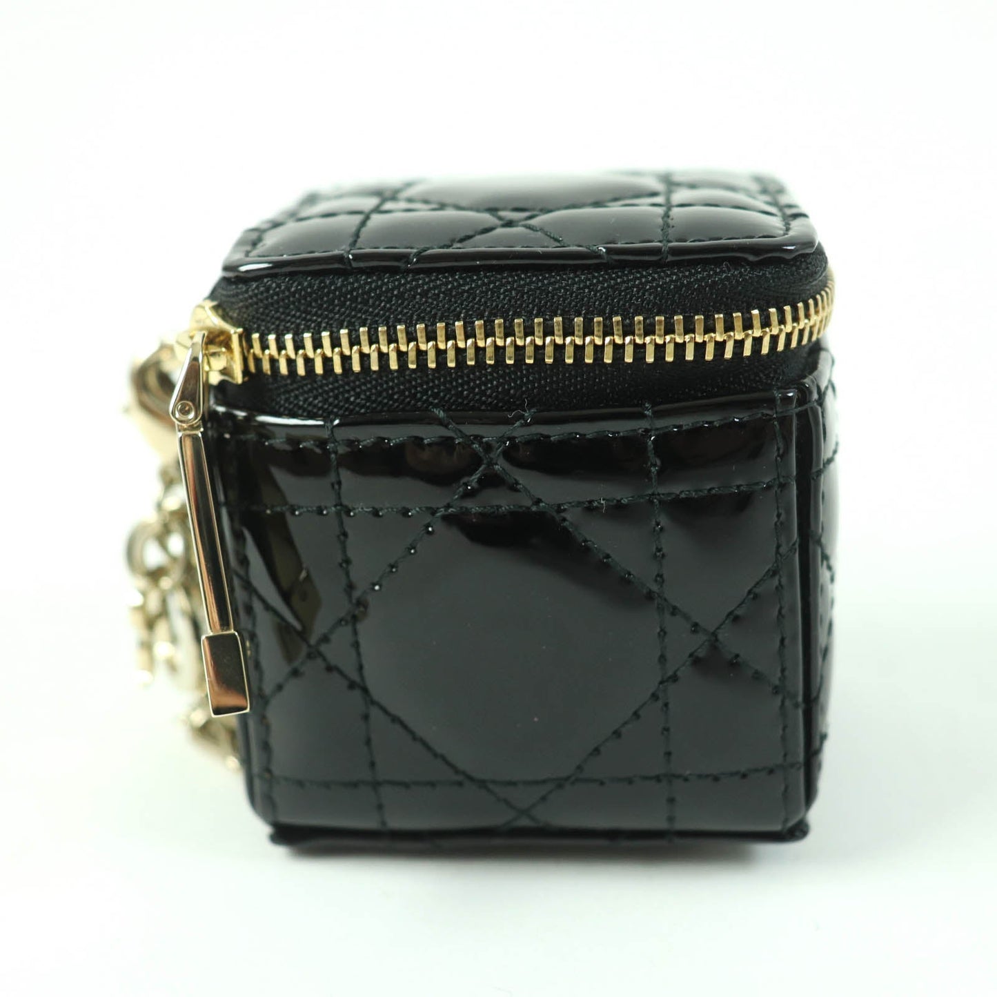 Christian Dior Pouch S0976OVRB Patent leather black LADY DIOR