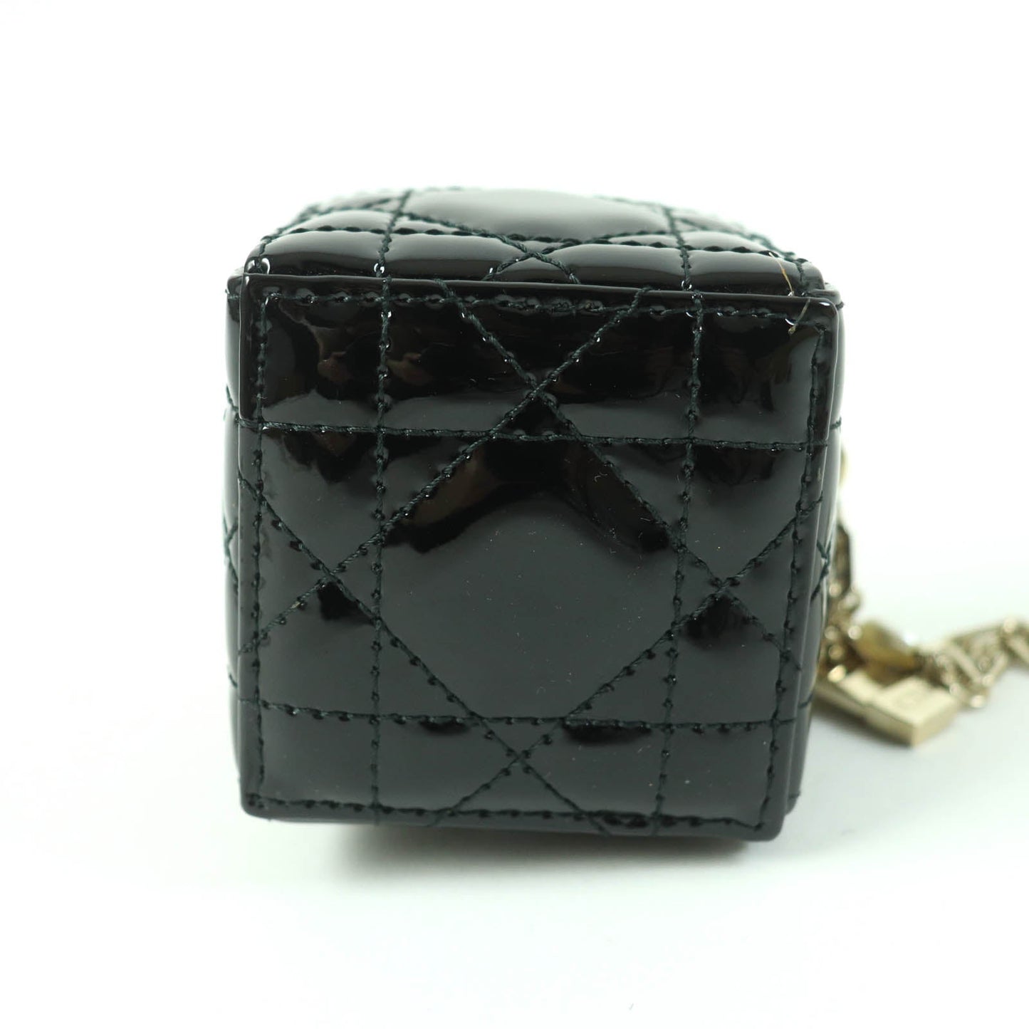 Christian Dior Pouch S0976OVRB Patent leather black LADY DIOR