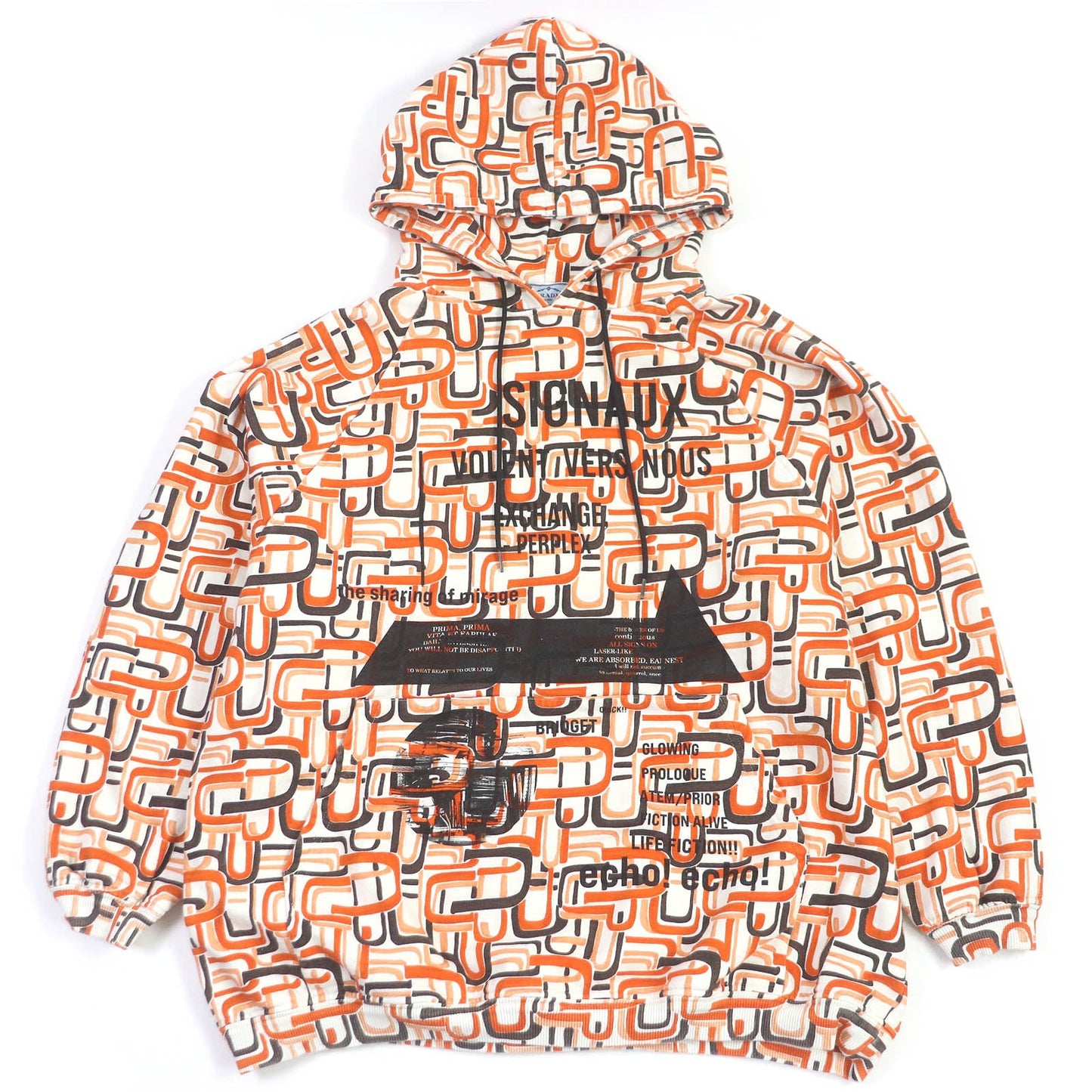 PRADA Hoodie 134628 cotton Orange M