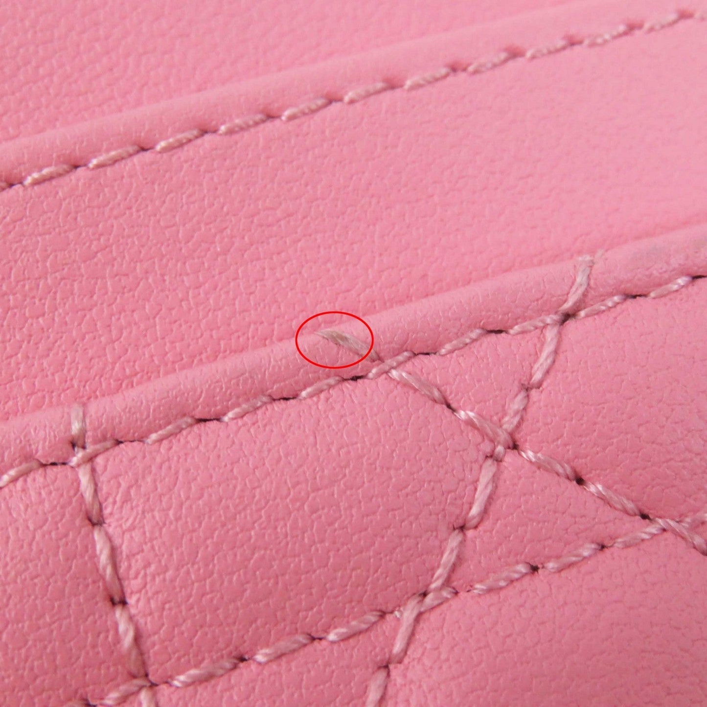 Christian Dior Card Case S09740NMJ leather pink Lady Dior Freesia