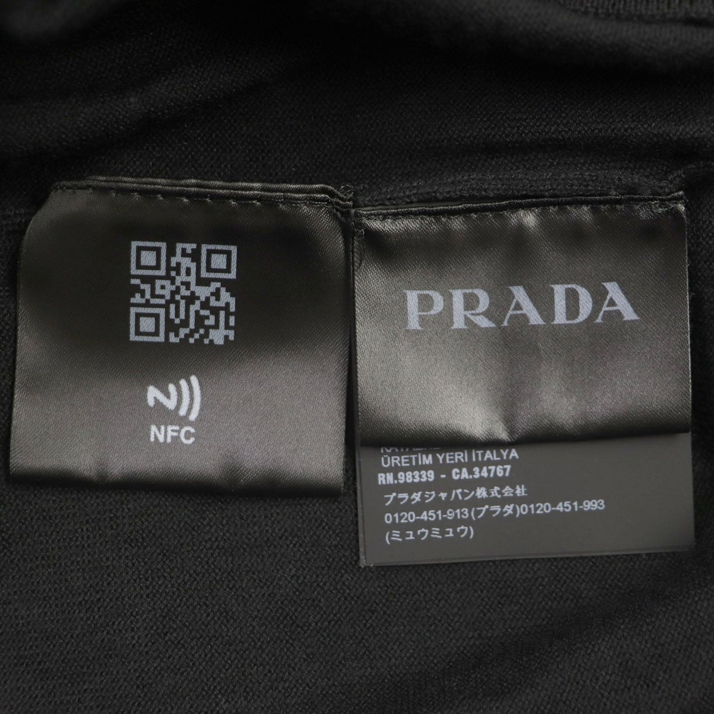 PRADA sweater DNA796 wool black 50