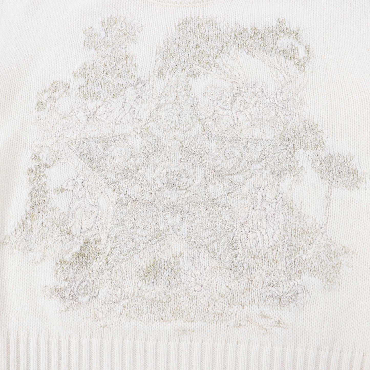 Christian Dior knit 214S12AM001 cashmere Ivory Gold 38