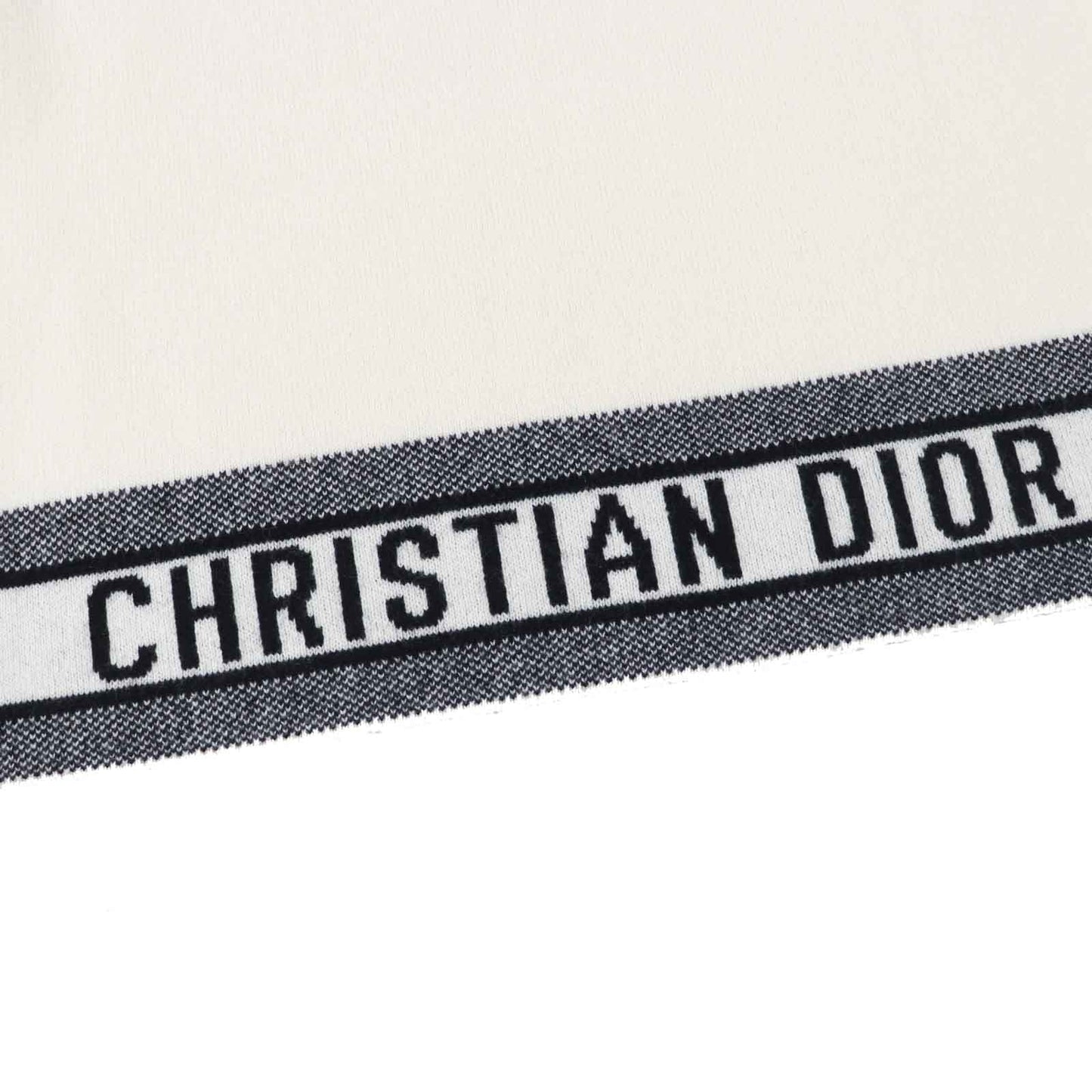 Christian Dior knit 014S55AM042 cashmere Ivory black 38
