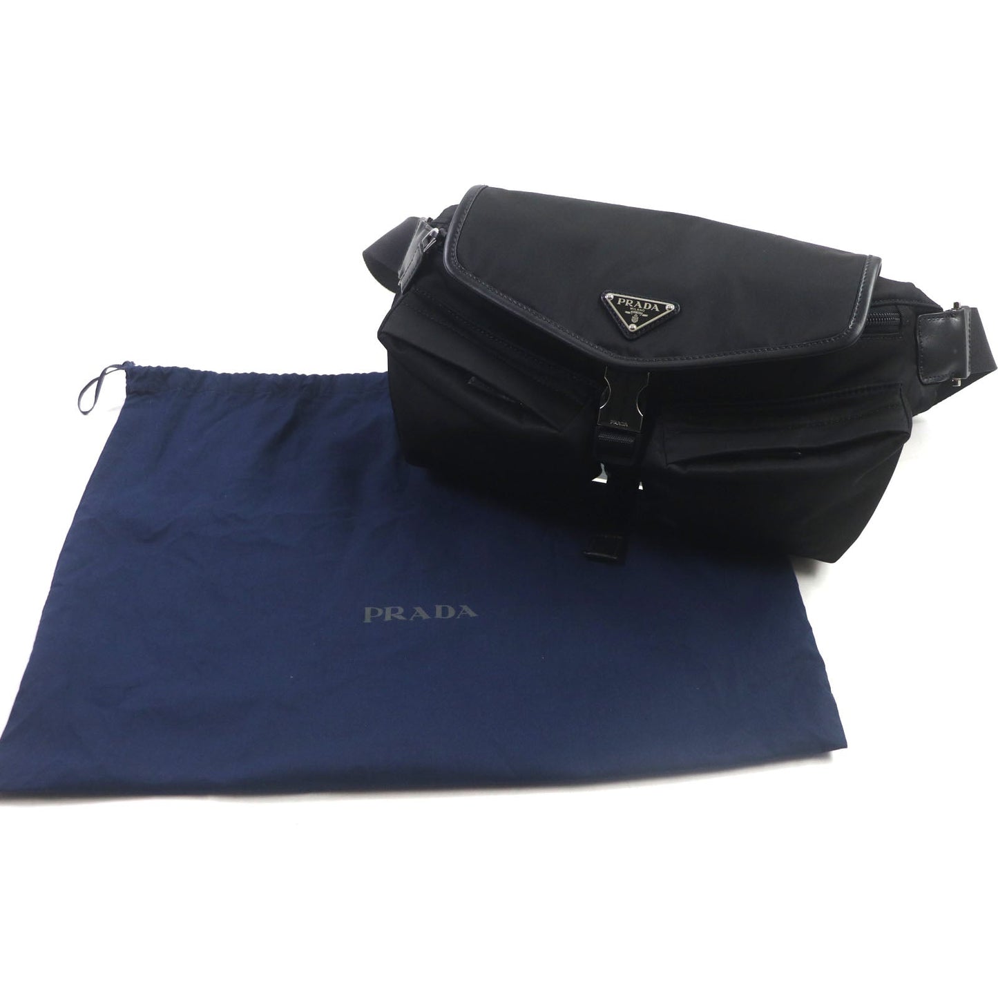 PRADA Shoulder Bag 2VH174 Nylon black