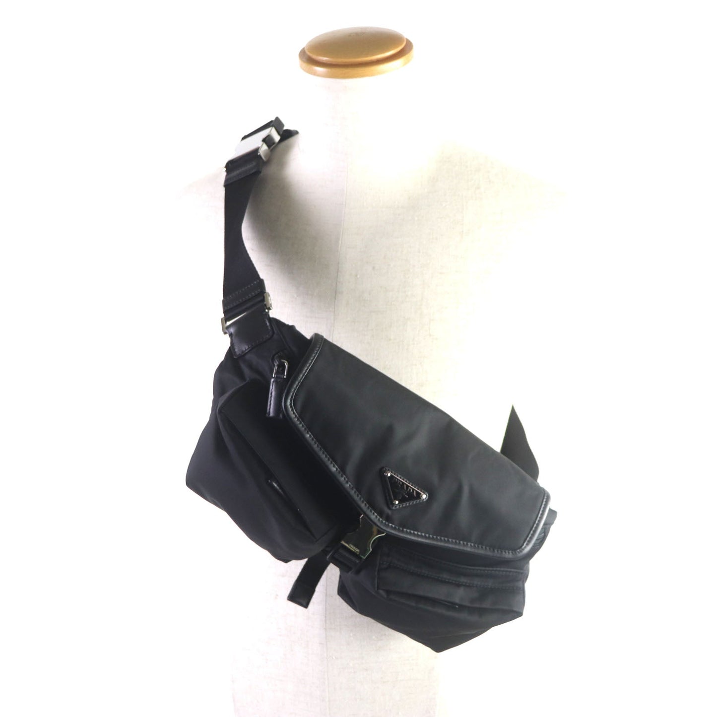 PRADA Shoulder Bag 2VH174 Nylon black