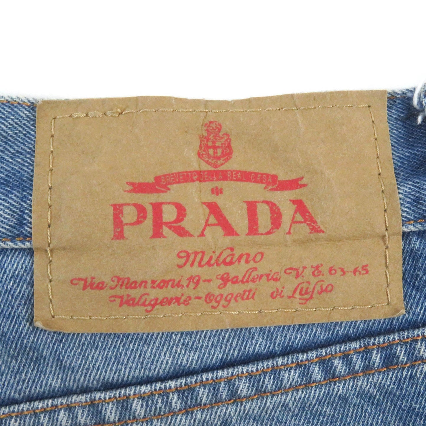 PRADA Shorts GEP350 cotton Indigo blue 33
