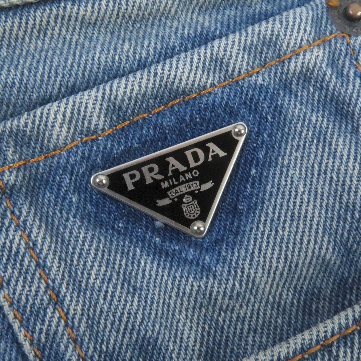 PRADA Shorts GEP350 cotton Indigo blue 33