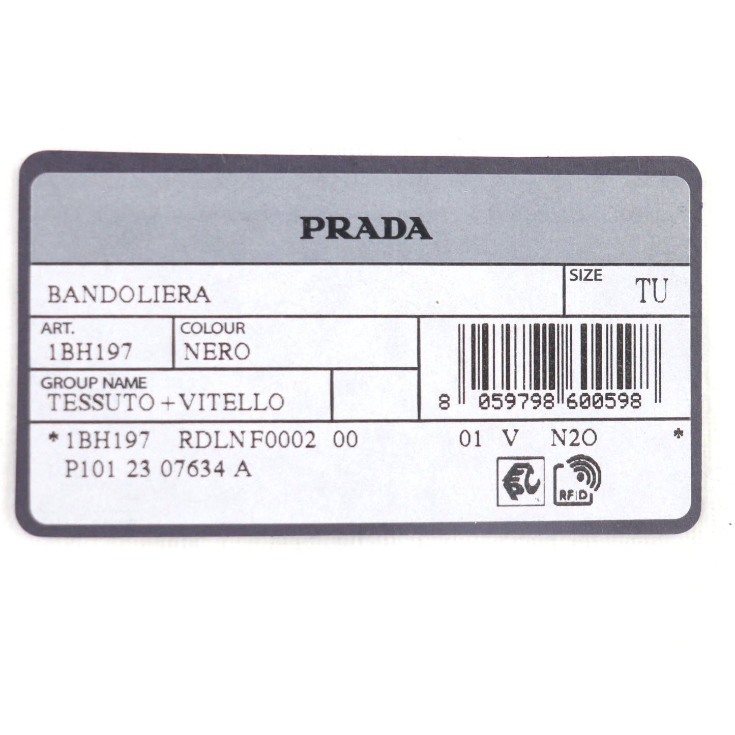 PRADA Shoulder Bag 1BH197 Nylon black