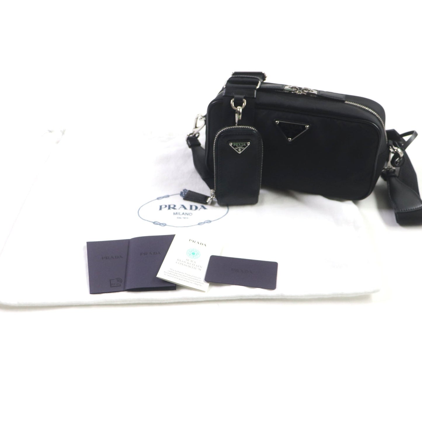 PRADA Shoulder Bag 1BH197 Nylon black